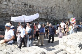 Наше празднование Бар-Мицвы около Стены Плача в Иерусалиме.