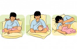 Позы для кормления грудью ребенка.
