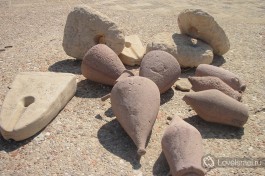 Археологические артефакты, раскопки древней Кейсарии.
