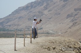 Наш видеокреэйтор Давид снимает ролик о Мертвом море :)