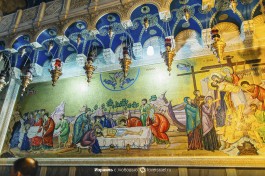Греческая мозаика в Церкви Гроба Господня.
