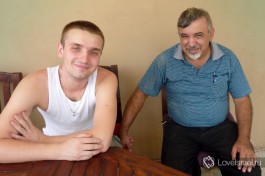 Андрей с любимым тестем Мишелем.