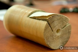 Осмотическая мембрана в разрезе.  Благодаря специальной скрутке материала, рабочая поверхность одной такой маленькой мембраны составляет  целых 150 квадратных метров.