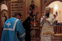Утренняя молитва в Горненском монастыре.
