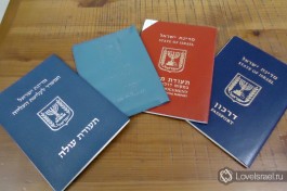 Основные документы репатрианта - гражданина Израиля: Теудат Оле (удостоверение репатрианта), Теудат Зеут (внутренний паспорт), Теудат Маавар ( временный загранпаспорт) и Даркон ( постоянный загранпаспорт)