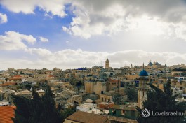 Иерусалим. Панорама с крыши австрийского хостеля.