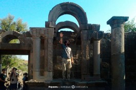 Синагога Ум-эль-Канотир, базальтовая синагога. Район озера Киннерет.