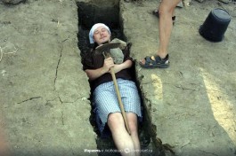 Дурачимся. 98-й год. Студент археологии в Израиле.