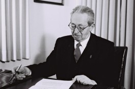 Ицхак Бен-Цви, второй президент государства Израиль.