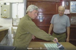 На работе на одном из складов.