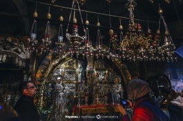 12-я остановка Виа-Долороса. Капелла распятия на Голгофе.